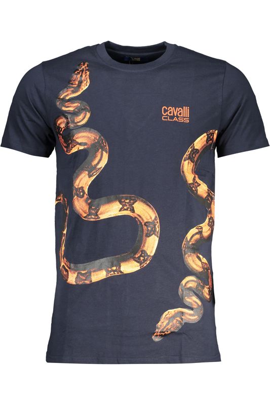 CAVALLI CLASS T-SHIRT MANICHE CORTE UOMO BLU CAVALLI CLASS T-SHIRT MANICHE CORTE UOMO BLU