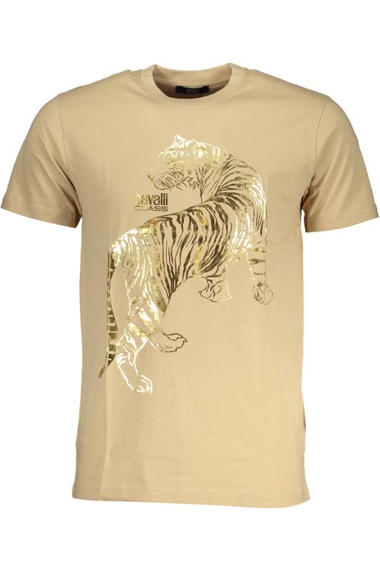 CAVALLI CLASS T-SHIRT MANICHE CORTE UOMO BEIGE CAVALLI CLASS T-SHIRT MANICHE CORTE UOMO BEIGE
