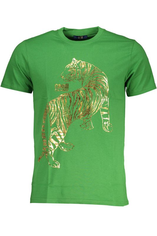 CAVALLI CLASS T-SHIRT MANICHE CORTE UOMO VERDE CAVALLI CLASS T-SHIRT MANICHE CORTE UOMO VERDE
