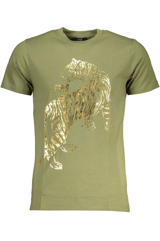 CAVALLI CLASS T-SHIRT MANICHE CORTE UOMO VERDE CAVALLI CLASS T-SHIRT MANICHE CORTE UOMO VERDE