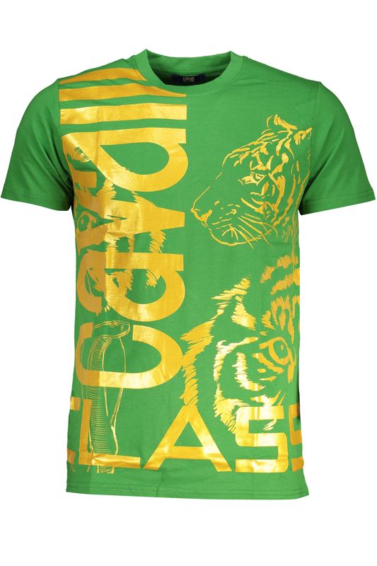 CAVALLI CLASS T-SHIRT MANICHE CORTE UOMO VERDE CAVALLI CLASS T-SHIRT MANICHE CORTE UOMO VERDE
