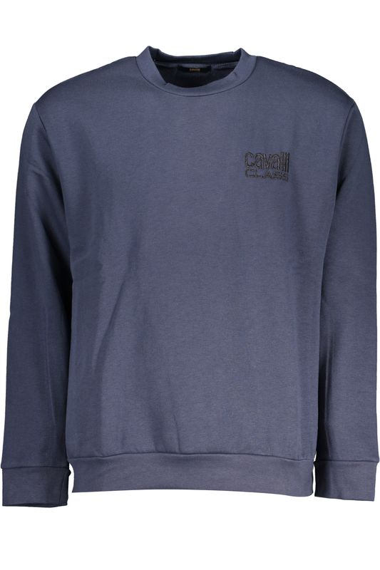 CAVALLI CLASS FELPA SENZA ZIP UOMO BLU CAVALLI CLASS FELPA SENZA ZIP UOMO BLU
