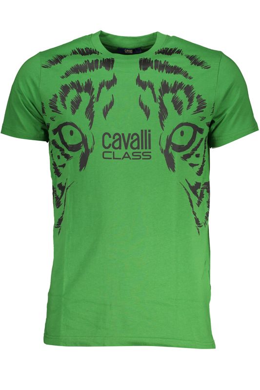 CAVALLI CLASS T-SHIRT MANICHE CORTE UOMO VERDE CAVALLI CLASS T-SHIRT MANICHE CORTE UOMO VERDE