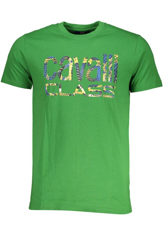 CAVALLI CLASS T-SHIRT MANICHE CORTE UOMO VERDE CAVALLI CLASS T-SHIRT MANICHE CORTE UOMO VERDE
