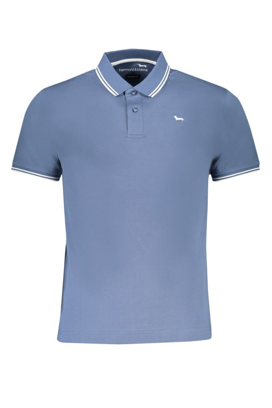HARMONT & BLAINE POLO MANICHE CORTE UOMO BLU HARMONT & BLAINE POLO MANICHE CORTE UOMO BLU
