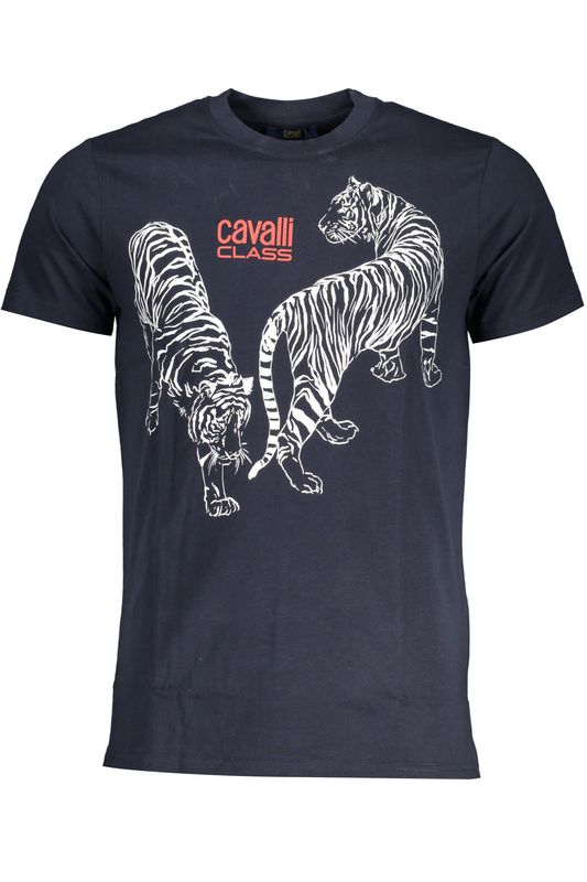 CAVALLI CLASS T-SHIRT MANICHE CORTE UOMO BLU CAVALLI CLASS T-SHIRT MANICHE CORTE UOMO BLU