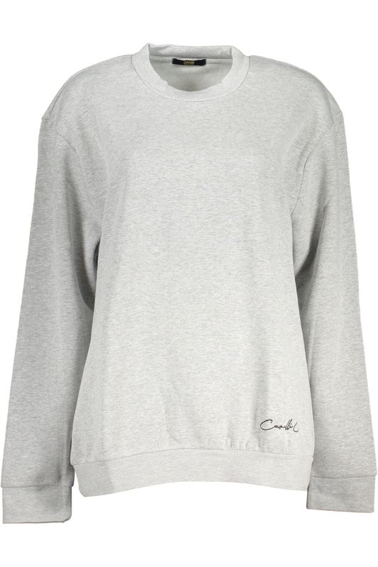CAVALLI CLASS FELPA SENZA ZIP DONNA GRIGIO CAVALLI CLASS FELPA SENZA ZIP DONNA GRIGIO