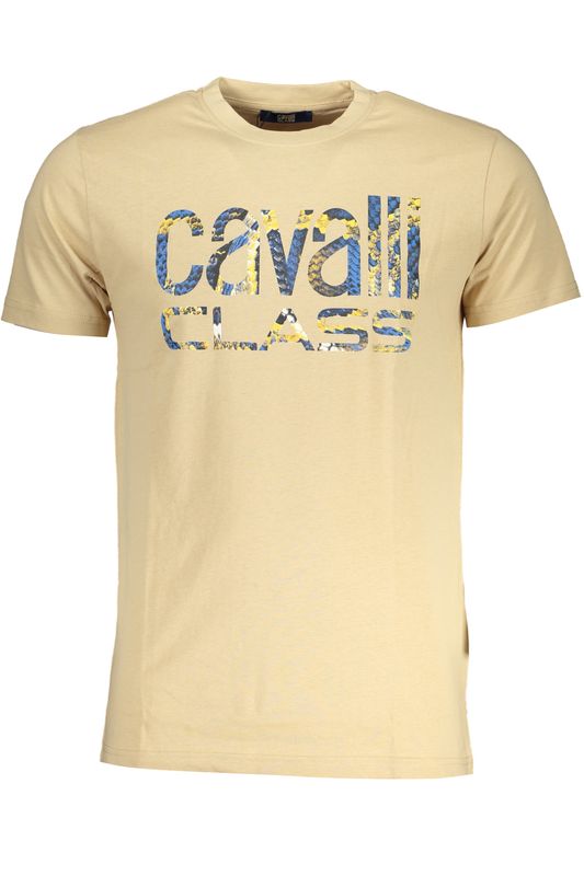 CAVALLI CLASS T-SHIRT MANICHE CORTE UOMO BEIGE CAVALLI CLASS T-SHIRT MANICHE CORTE UOMO BEIGE