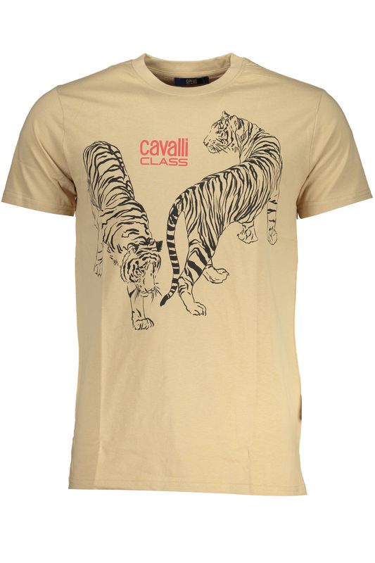 CAVALLI CLASS T-SHIRT MANICHE CORTE UOMO BEIGE CAVALLI CLASS T-SHIRT MANICHE CORTE UOMO BEIGE