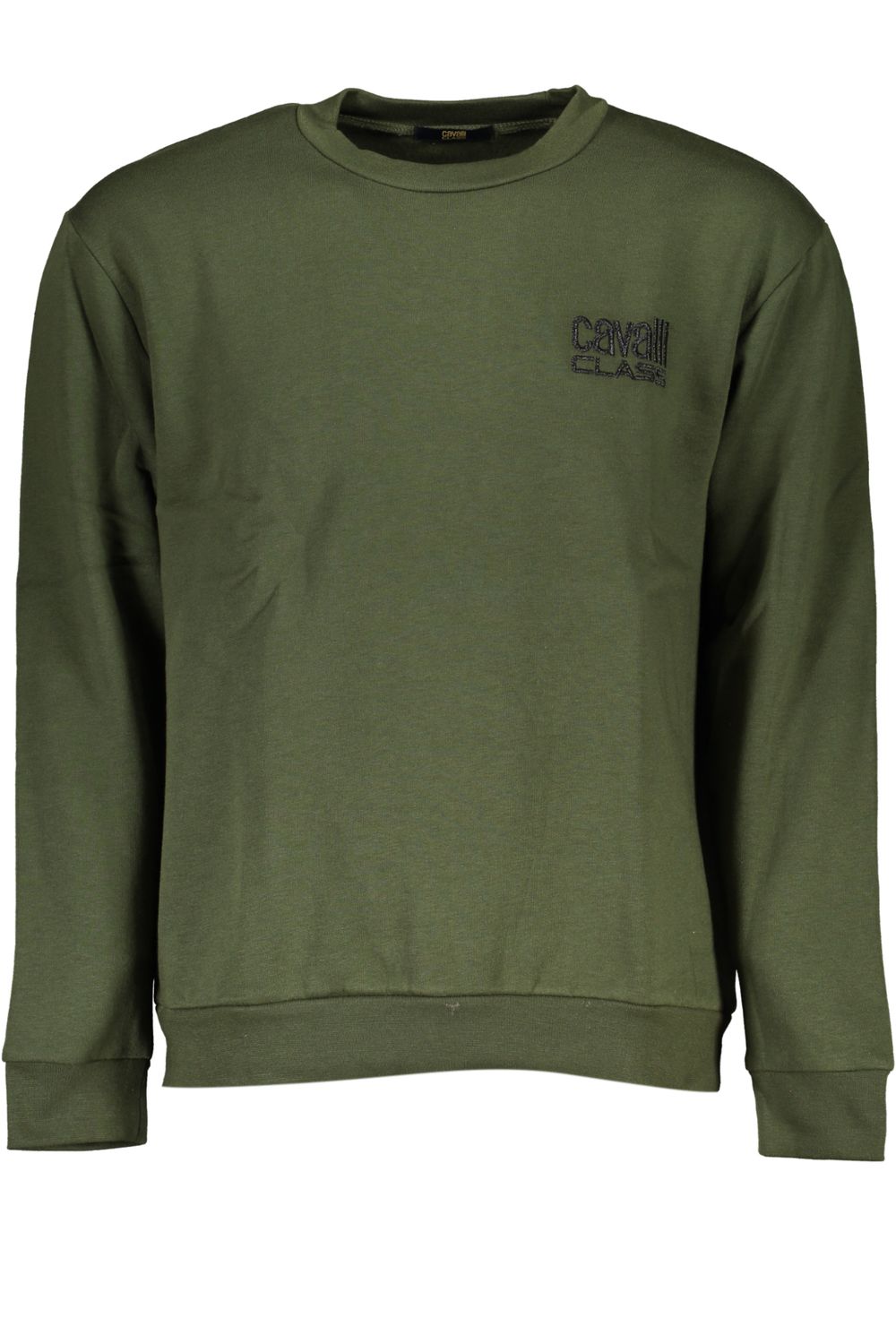 CAVALLI CLASS FELPA SENZA ZIP UOMO VERDE