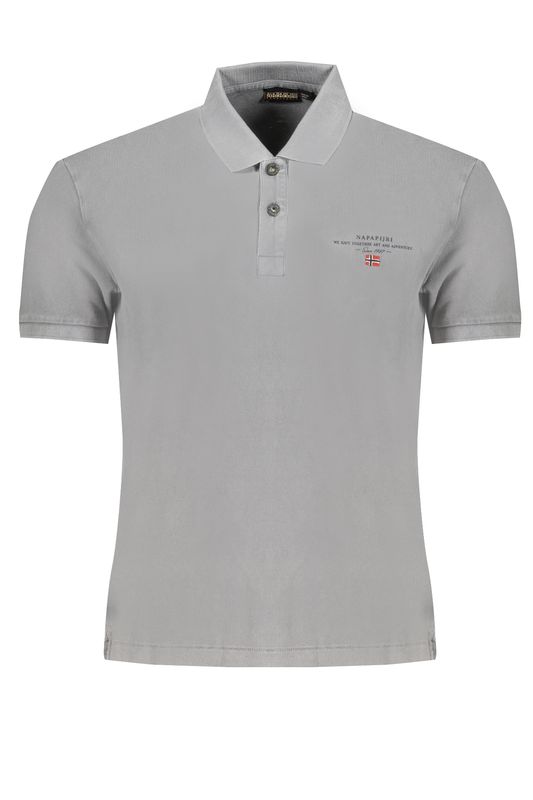 NAPAPIJRI POLO MANICHE CORTE UOMO GRIGIO NAPAPIJRI POLO MANICHE CORTE UOMO GRIGIO