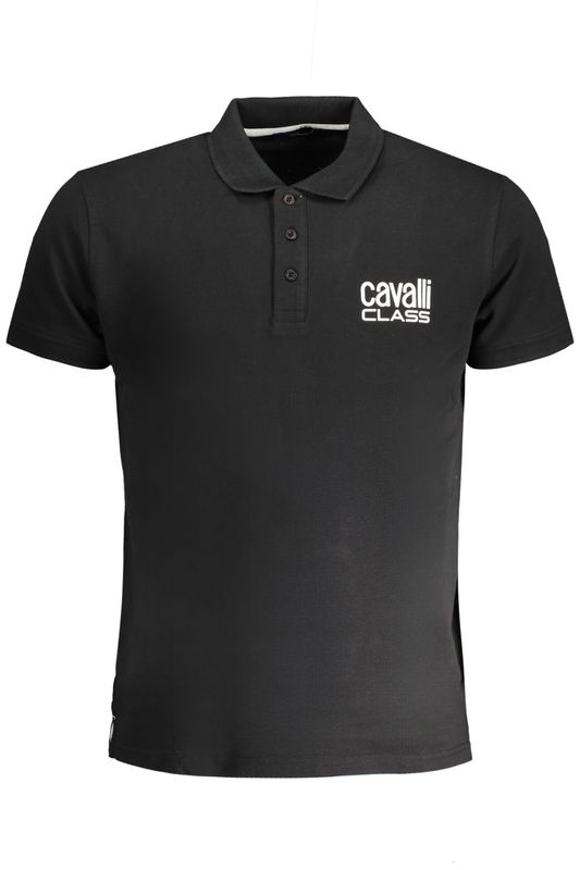 CAVALLI CLASS POLO MANICHE CORTE UOMO NERO CAVALLI CLASS POLO MANICHE CORTE UOMO NERO