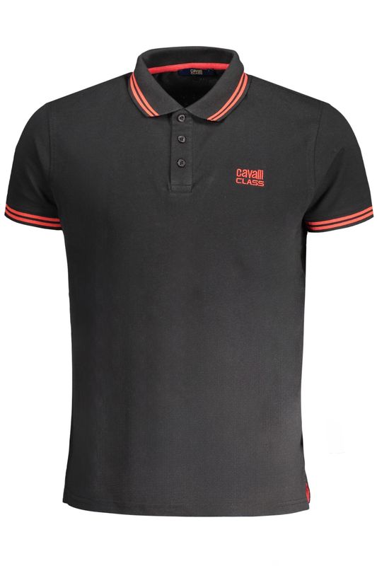 CAVALLI CLASS POLO MANICHE CORTE UOMO NERO CAVALLI CLASS POLO MANICHE CORTE UOMO NERO