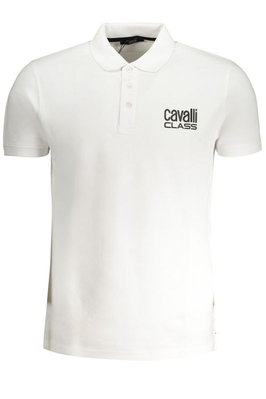 CAVALLI CLASS POLO MANICHE CORTE UOMO BIANCO CAVALLI CLASS POLO MANICHE CORTE UOMO BIANCO