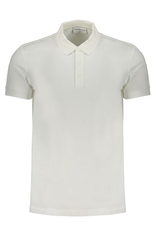 CALVIN KLEIN POLO MANICHE CORTE UOMO BIANCO CALVIN KLEIN POLO MANICHE CORTE UOMO BIANCO