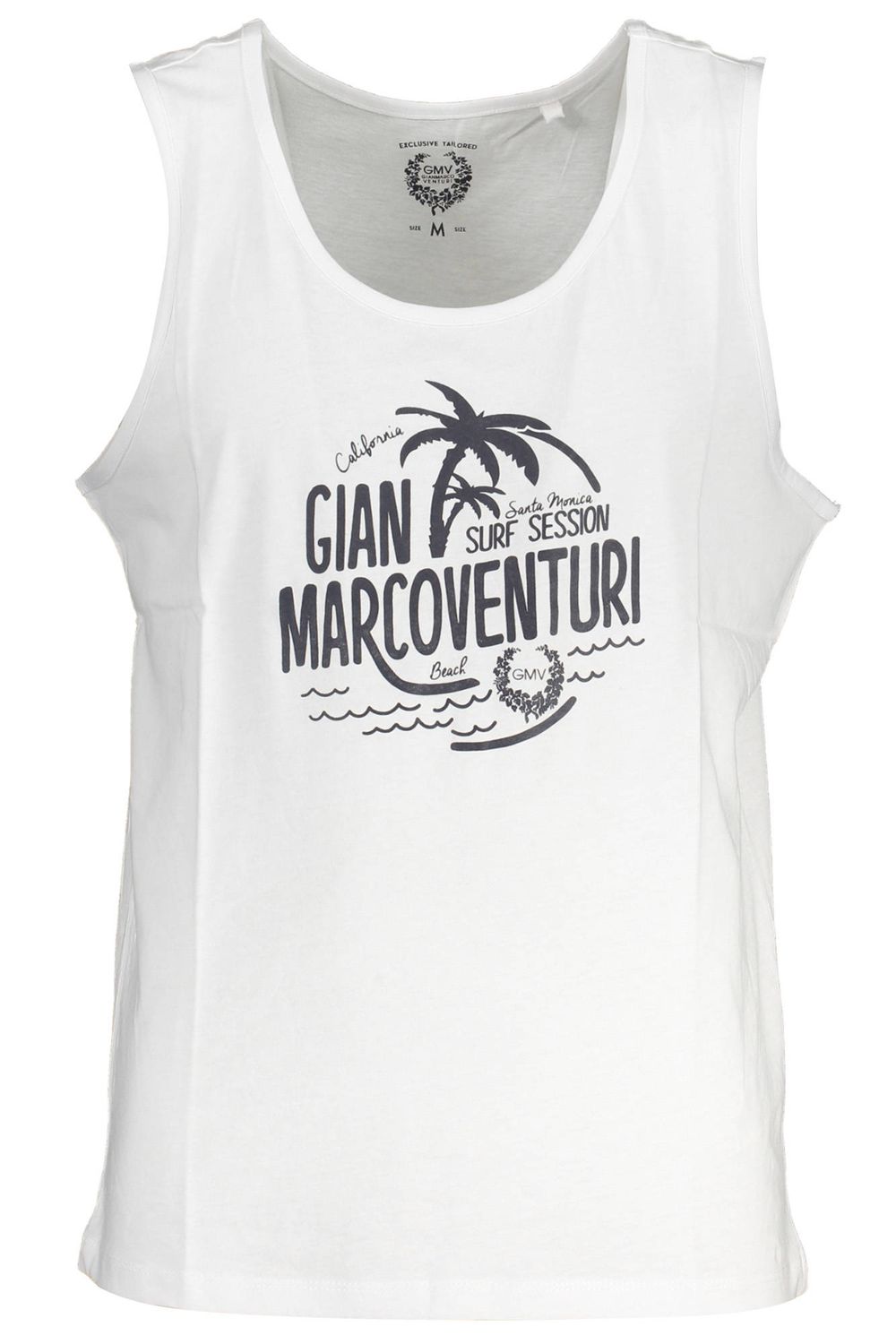 GIAN MARCO VENTURI CANOTTA UOMO BIANCO