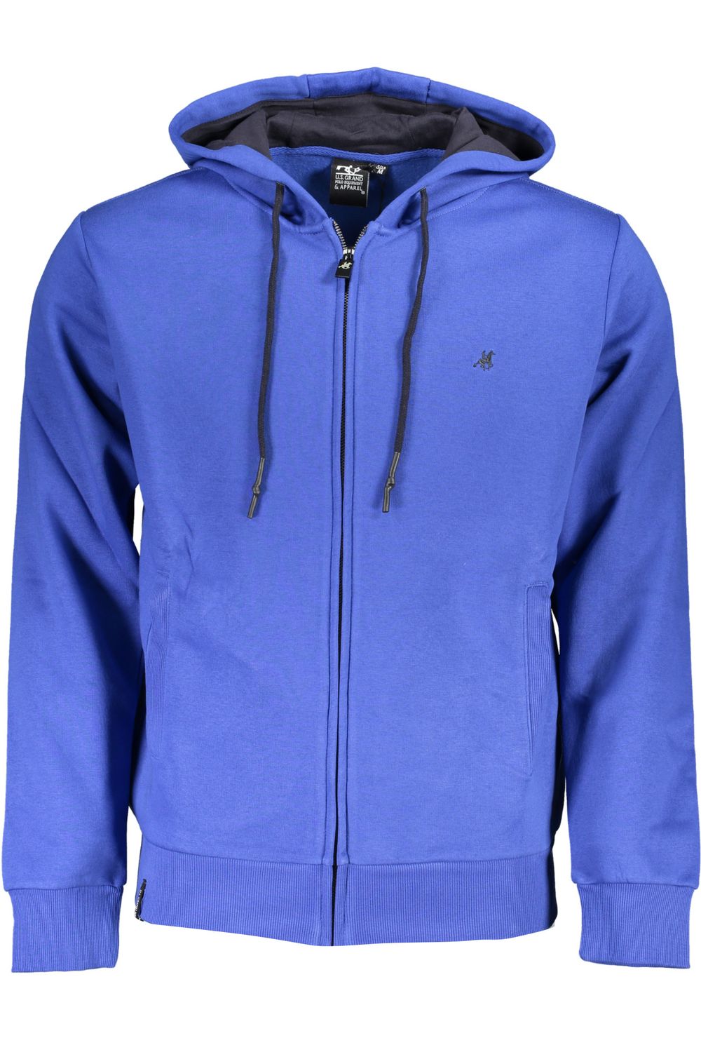 U.S. GRAND POLO FELPA CON ZIP UOMO BLU