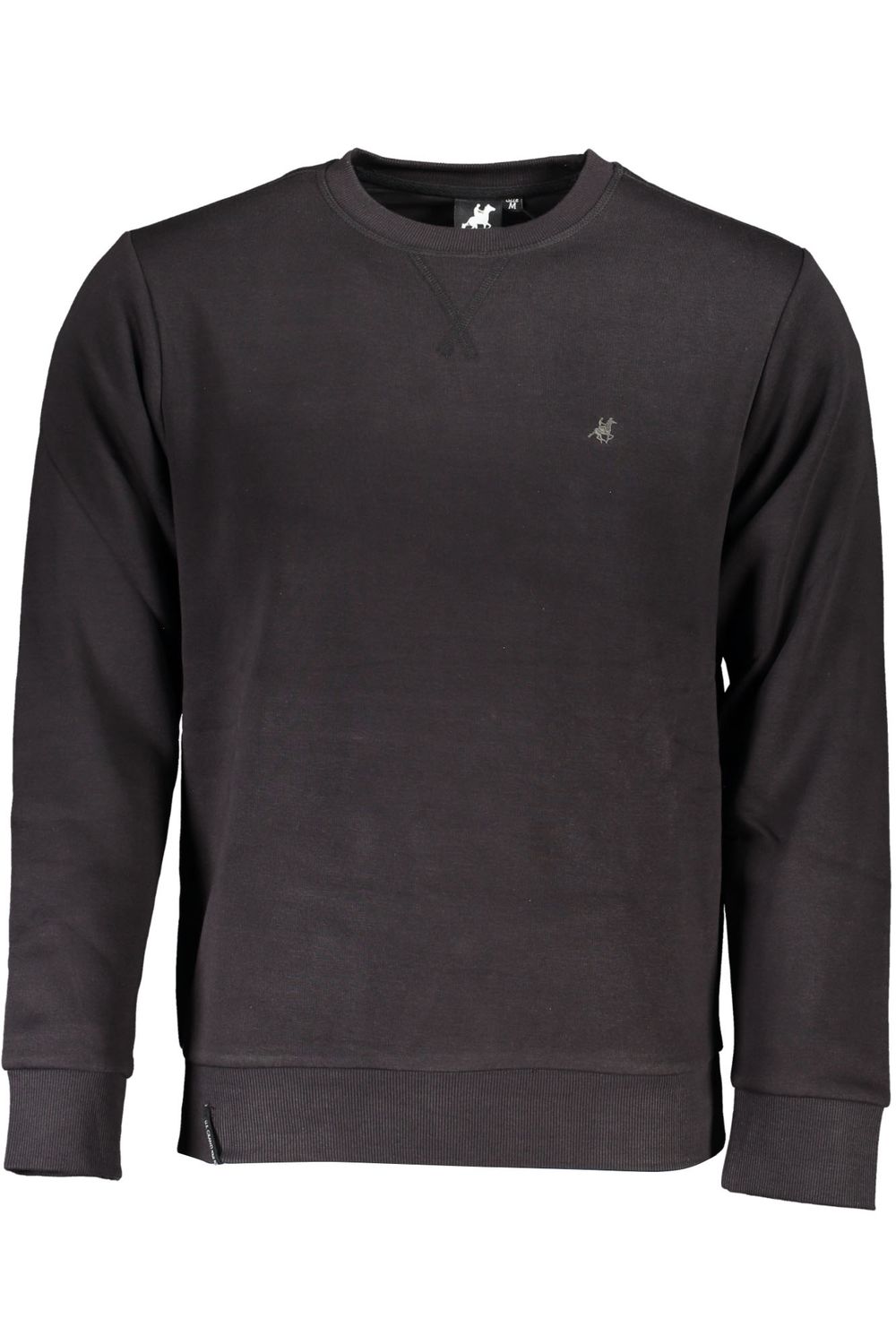 U.S. GRAND POLO FELPA SENZA ZIP UOMO NERO