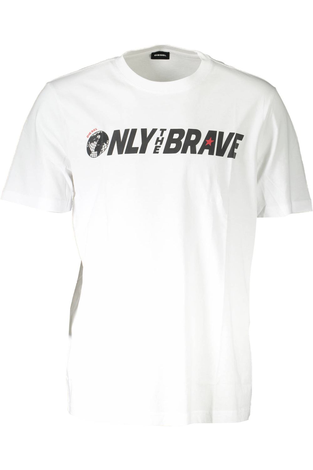 DIESEL T-SHIRT MANICHE CORTE UOMO BIANCO