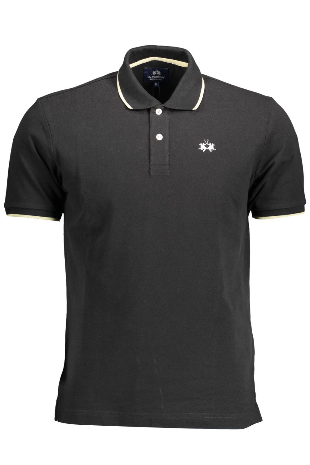 LA MARTINA POLO MANICHE CORTE UOMO NERO