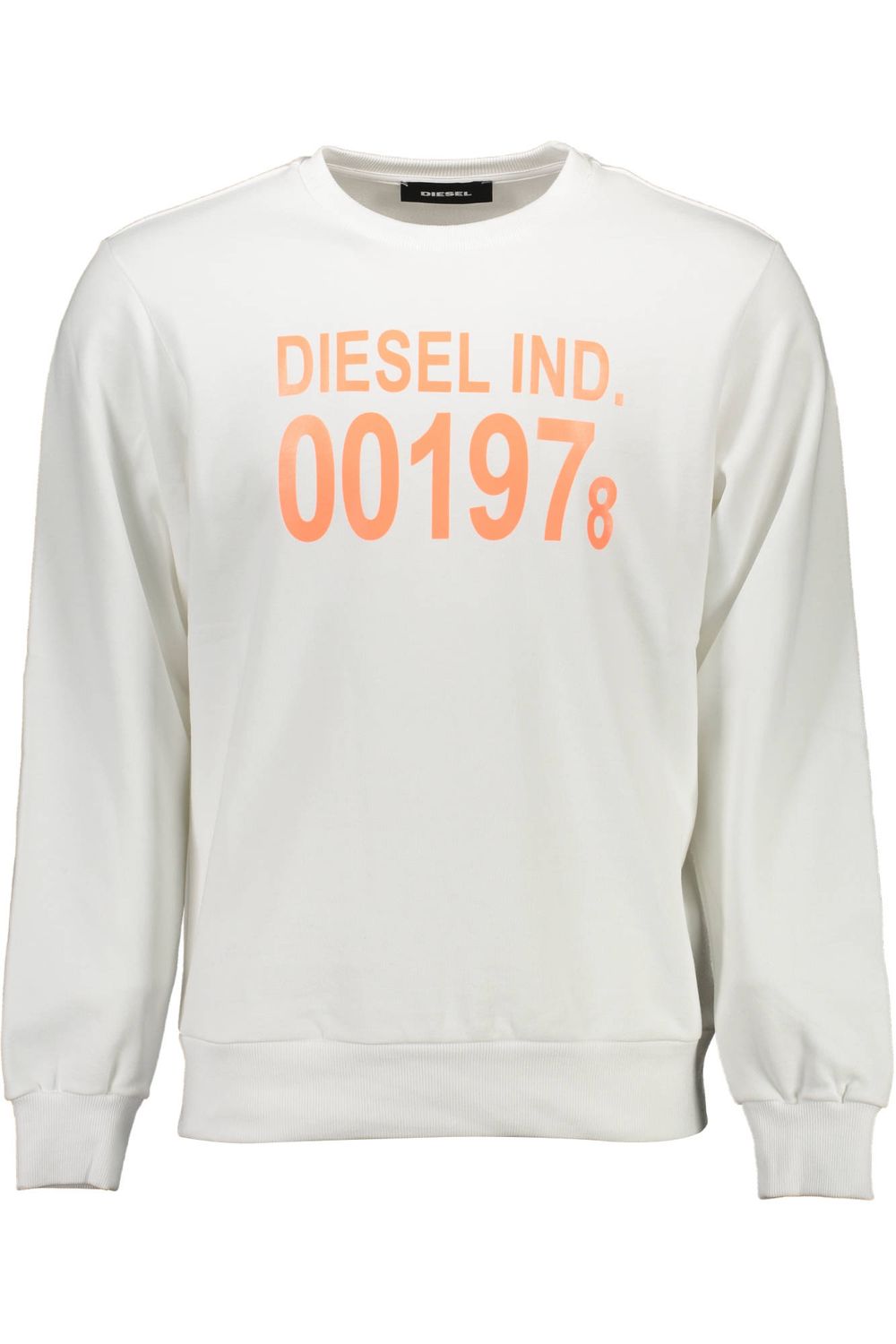 DIESEL FELPA SENZA ZIP UOMO BIANCO