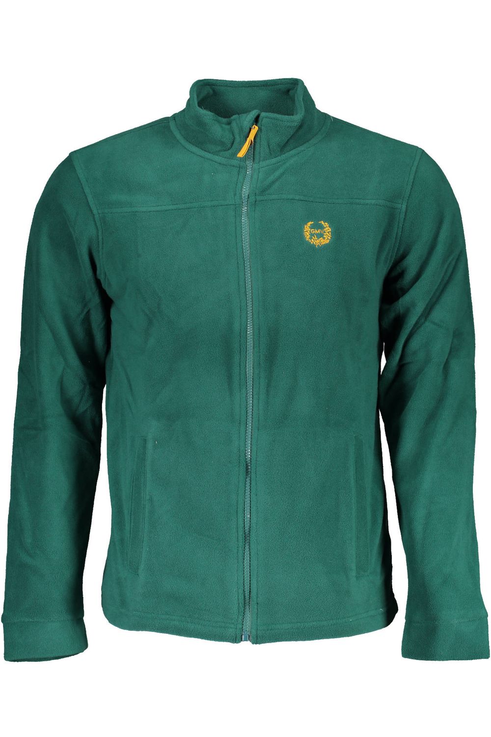 GIAN MARCO VENTURI FELPA CON ZIP UOMO VERDE
