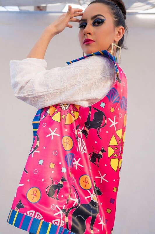 Pretty Bastet Satin Vest