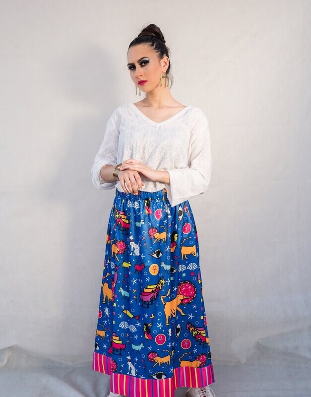 Dreamy Apis Satin Skirt