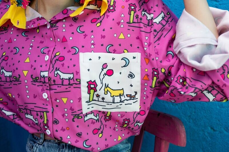 Purple Shirt with Pocket