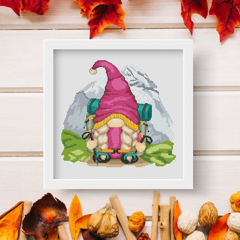 Cross stitch pattern Camping