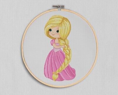 Princess, Cross stitch pattern, Disney cross stitch, Counted cross stitch