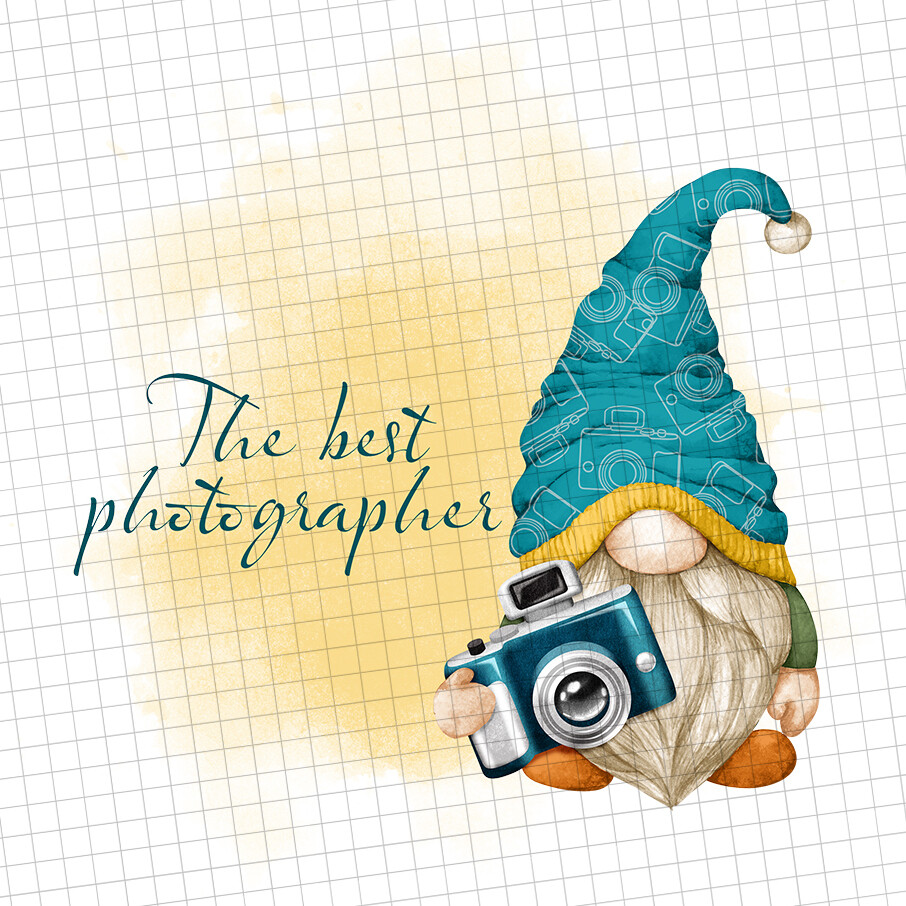 Photographer gnome,Gnomes Clipart, Gnomes Sublimation, Sublimation tumblers,Tshirt designs,Travel png