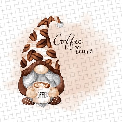 Coffee gnome,Gnomes Clipart, Gnomes Sublimation, Sublimation tumblers,Tshirt designs, Coffee design