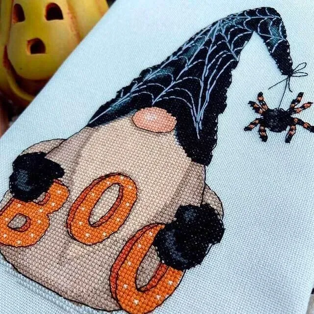 Halloween cross stitch pattern, Counted cross stitch