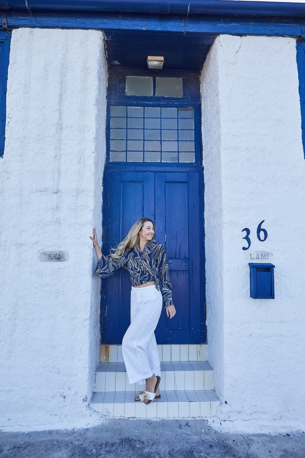 MARCILLA NAVY &amp; WHITE SET