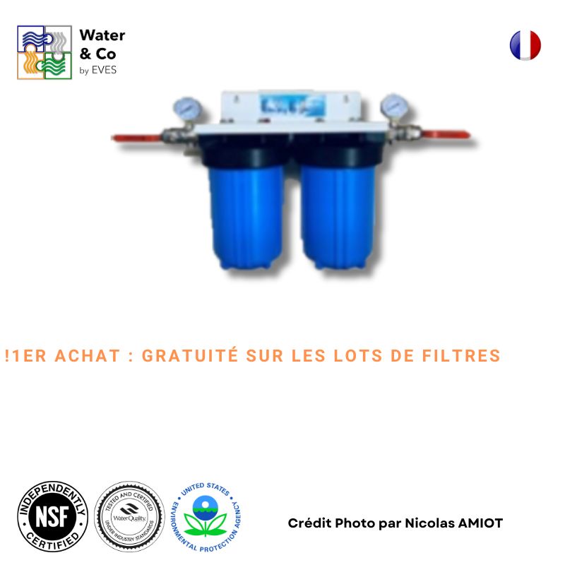 PUR&#39;O_BB2 DÉBIT 90M3 DOUBLE PORTE-FILTRE BIG BLUE VTE BTOC