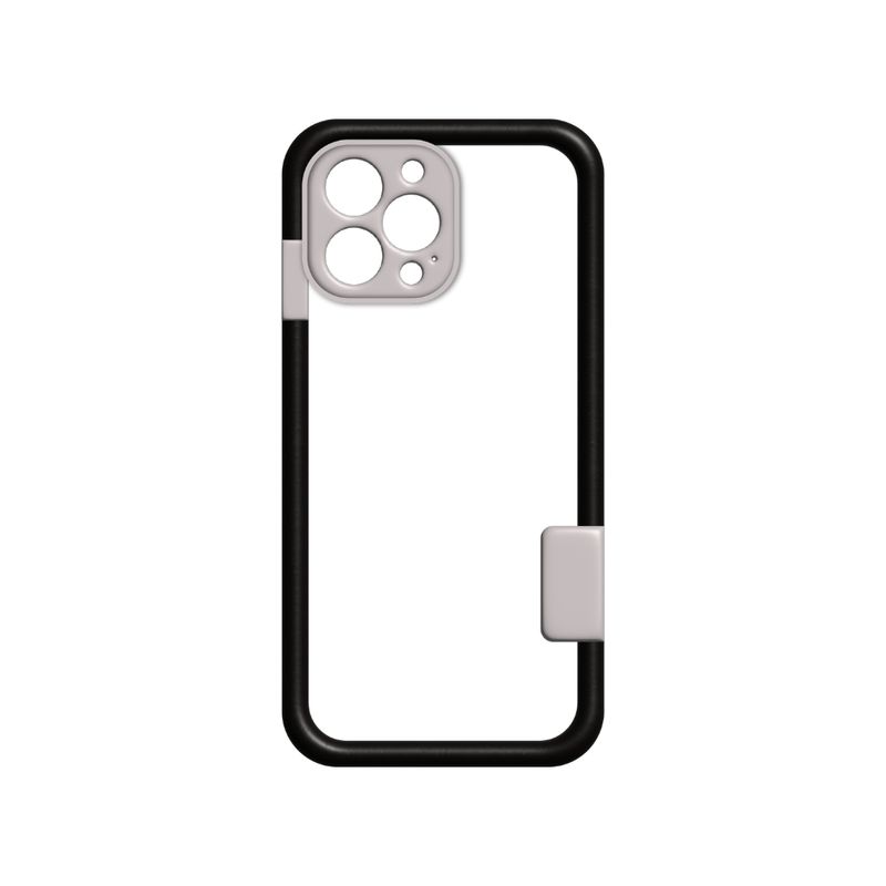 PC+TPU bumper sa zaštitom za kameru (CRNO-SIVI)