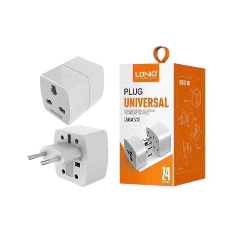 Adapter LDNIO univerzalni EU / UK / AU / US 3u1  za 100-250V 6A beli