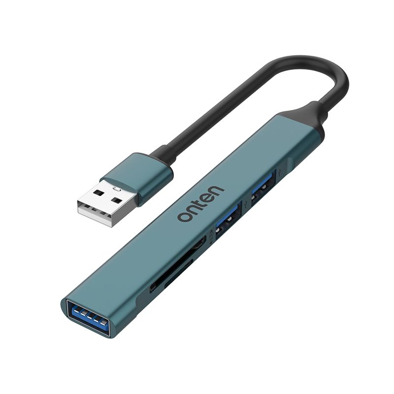 Hub USB 2.0 sa 3 porta + čitač SD kartica Onten