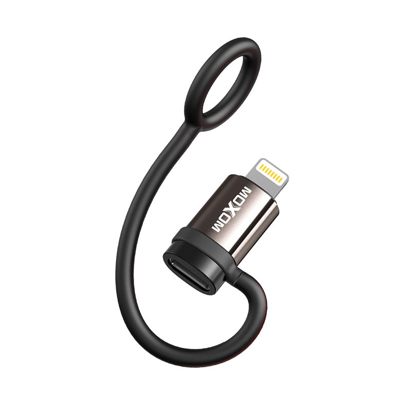 Adapter OTG Moxom  Type-C na Lightning crni