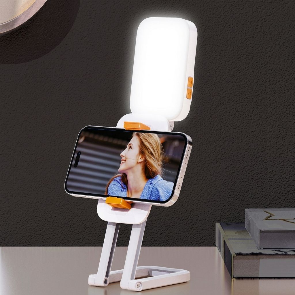 Moxom držač sa LED RGB svetlom beli
