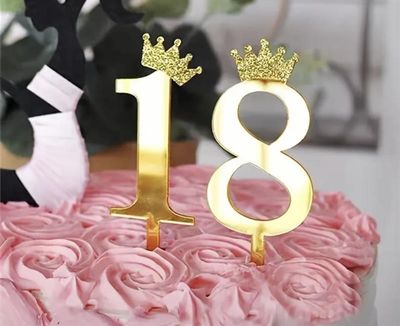 Crown Number Toppers