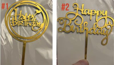Happy Birthday Cake/Cupcake Toppers