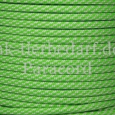 150 Meter Rolle - Paracord Type III - Neon Green Candy Cane