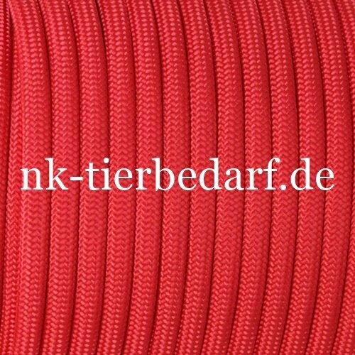 75 Meter Rolle - Dog Leash Rope Seil - Nylon - Hellrot 6mm