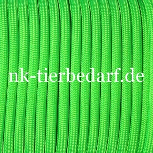 89 Meter Rolle - Dog Leash Rope Seil - Nylon - Ultra Neon Green 6mm