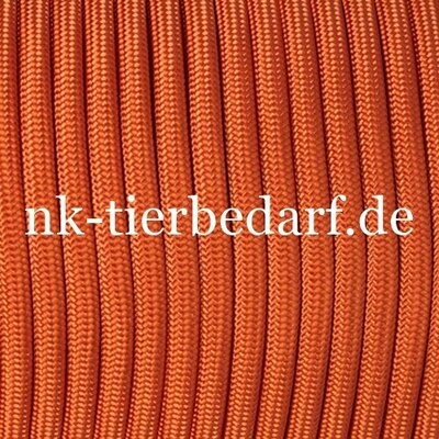 60 Meter Rolle - Dog Leash Rope Seil - Nylon - Fox Orange 6mm