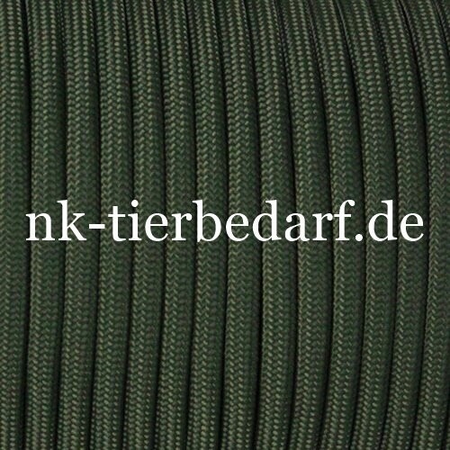 90 Meter Rolle - Dog Leash Rope Seil - Nylon - Tannengrün 6mm