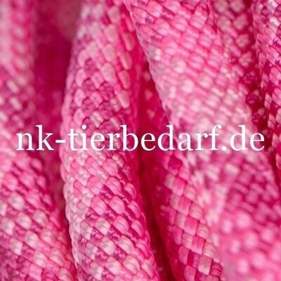Halfter PPM Premium Seil Fuchsia Rose 10 mm Meterware für Halsbänder Leinen 
