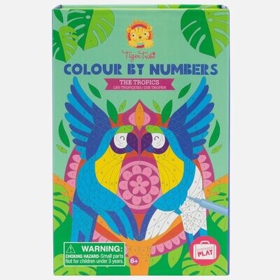 Colour by numbers - Colora coi numeri I tropici